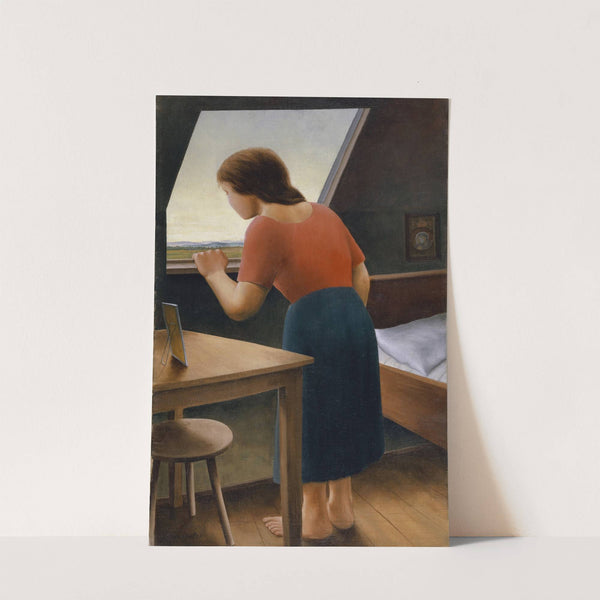 Girl at the Window (in the morning) by Georg Schrimpf