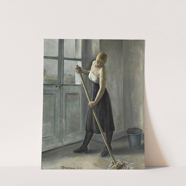 Girl At Work by François Barraud