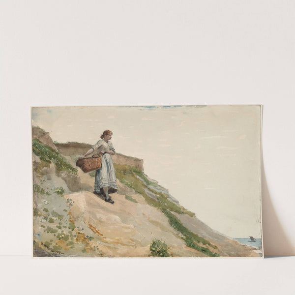 Girl Carrying a Basket by Winslow Homer