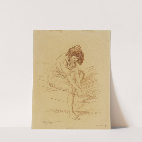 Girl Dressing by John Sloan