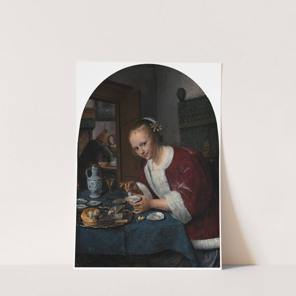 Girl Eating Oysters by Jan Steen