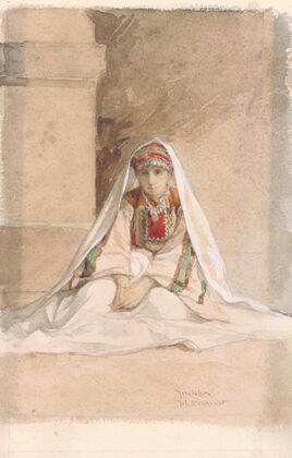 Girl from Jerusalem in Oriental Costume