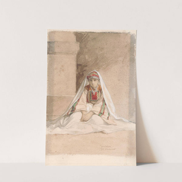 Girl from Jerusalem in Oriental Costume by Juliaan De Vriendt