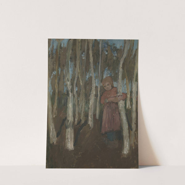 Girl in a Birch Forest by Paula Modersohn-Becker