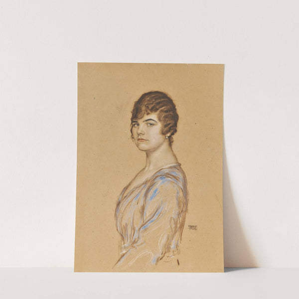 Girl in a Blue Dress by Franz von Stuck