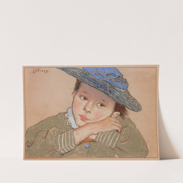 Girl in a Blue Hat by Stanisław Wyspiański