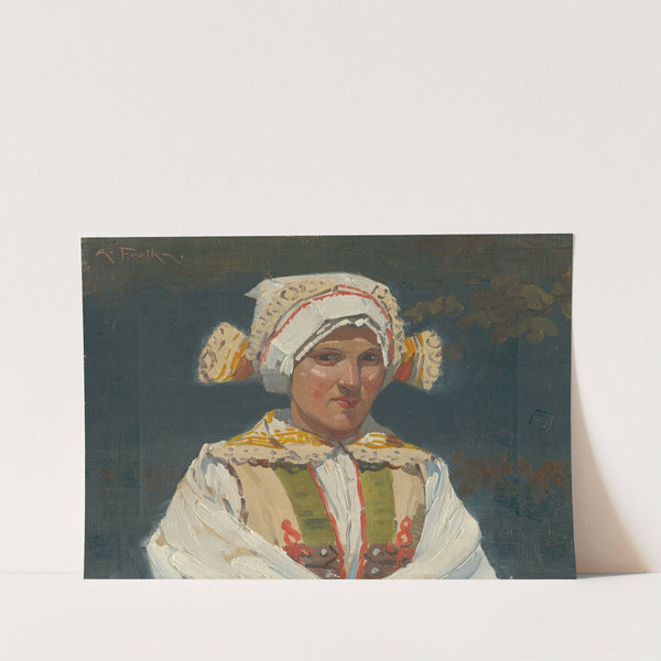 Girl in a Folk Costume by Antos Frolka