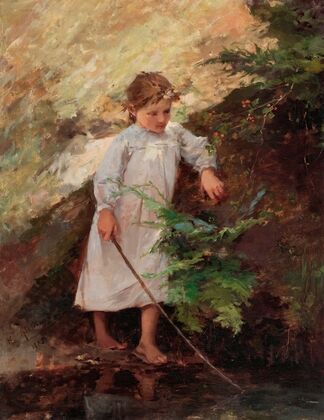 Girl in a landscape