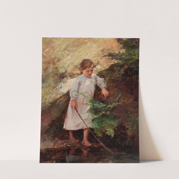 Girl in a landscape (1905) by Kazimierz Alchimowicz