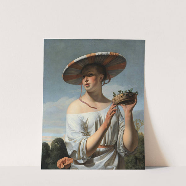 Girl in a Large Hat (c. 1645 - c. 1650) by Caesar Van Everdingen