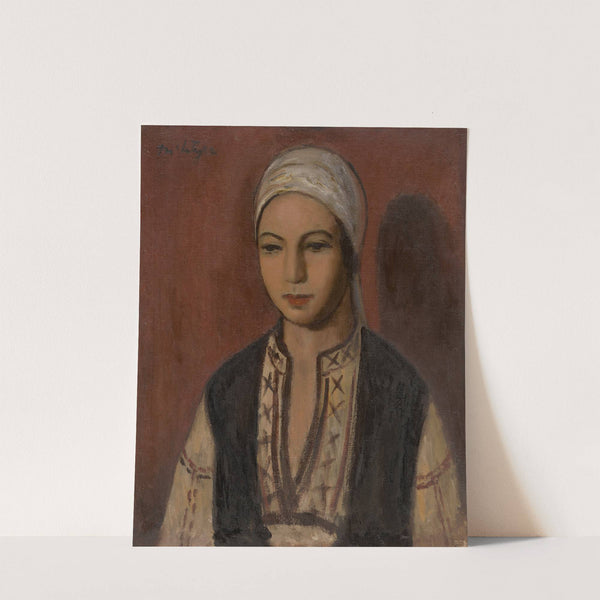 Girl in a peasant blouse by Raymond McIntyre