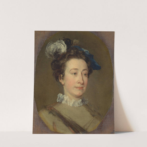 Girl in a Plumed Hat (ca. 1740) by William Hogarth