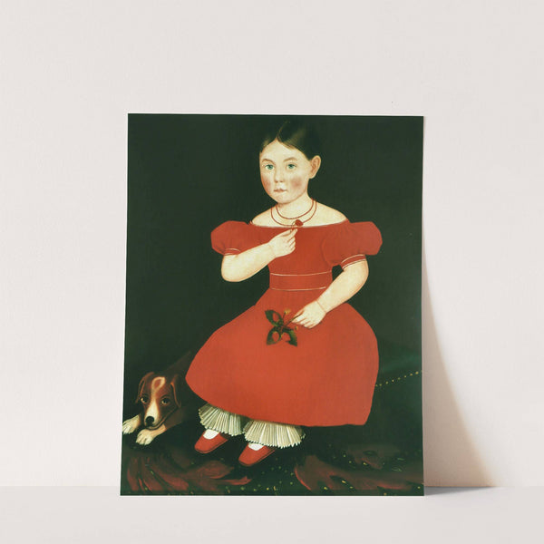 Girl in a Red Dress by Ammi Phillips
