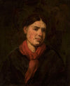 Girl in a red scarf