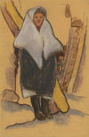 Girl in a White Woolen Scarf