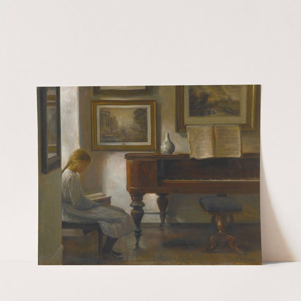 Girl In An Interior by Carl Holsøe