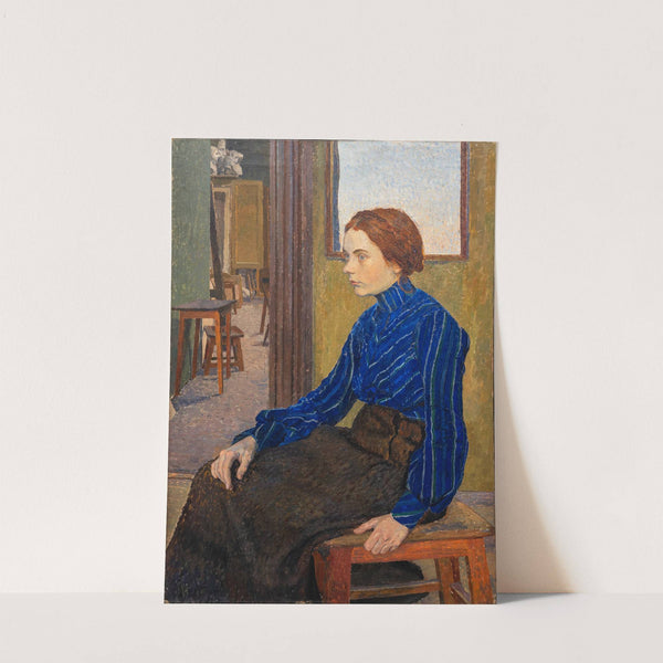 Girl in Blue by Carl Wilhelmson