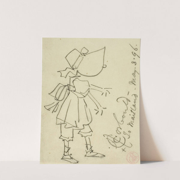 Girl in Bonnet by Edward Henry Corbould