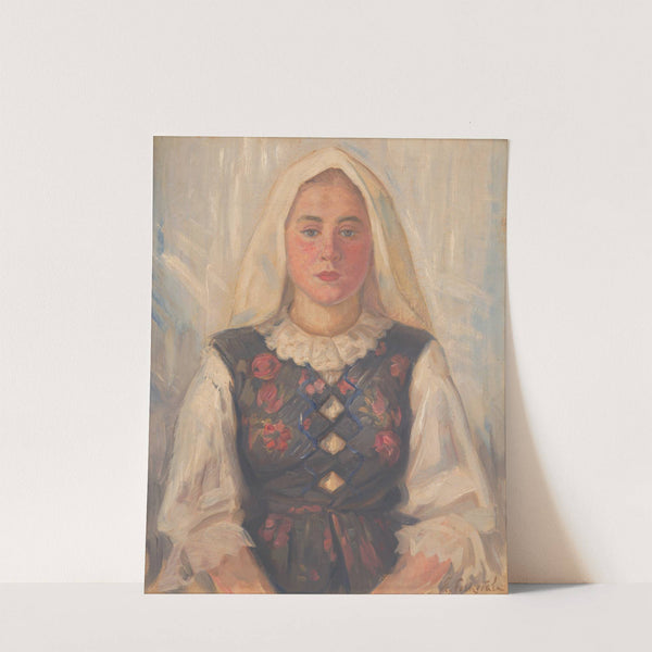 Girl in Folk Costume by Štefan Polkoráb