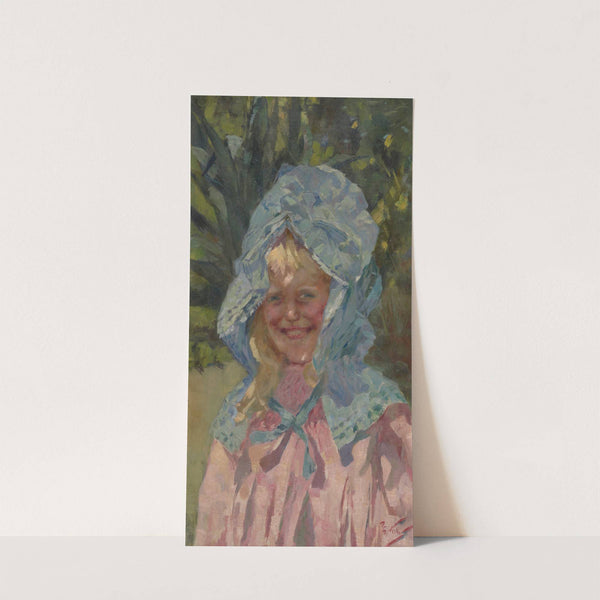 Girl in sunbonnet by Girolamo Nerli