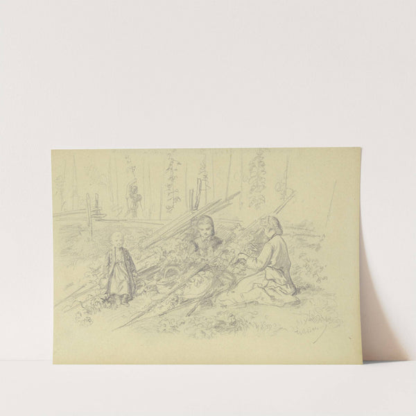 Girl in the garden by Wilhelm Amandus Beer