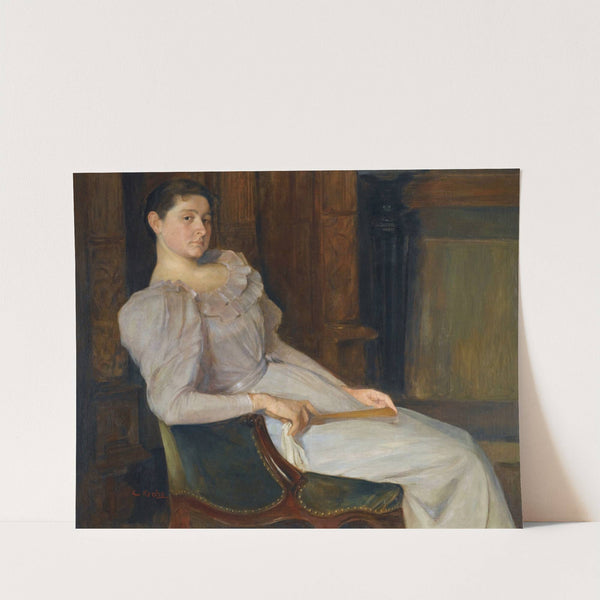 Girl In White by Christian Krohg