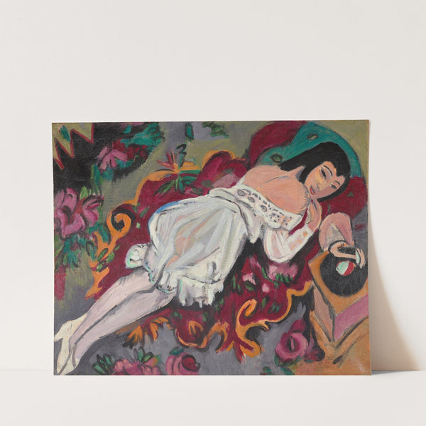 Girl in White Chemise (1914) by Ernst Ludwig Kirchner