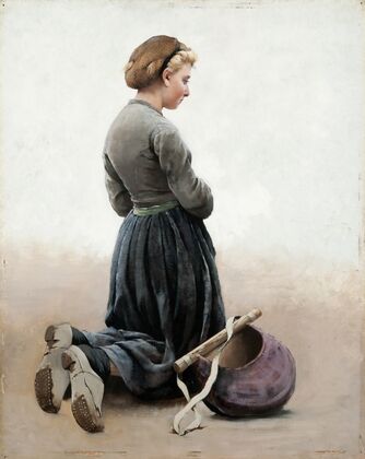 Girl kneeling (1881)
