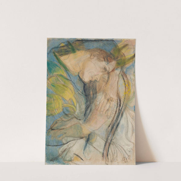 Girl leaning against the back of a chair (1899) by Stanisław Wyspiański