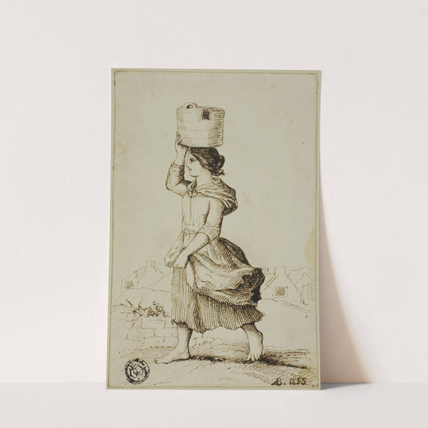 Girl of Claddagh or Fishing Suburb, Galway by A. Bradstreet