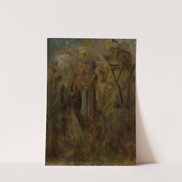 Girl on a Field (1900 – 1910) by Ladislav Mednyánszky