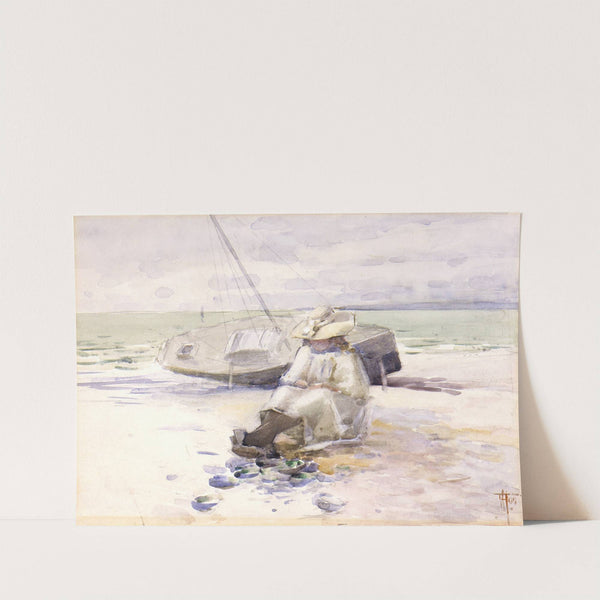 Girl on the beach by Frances Hodgkins