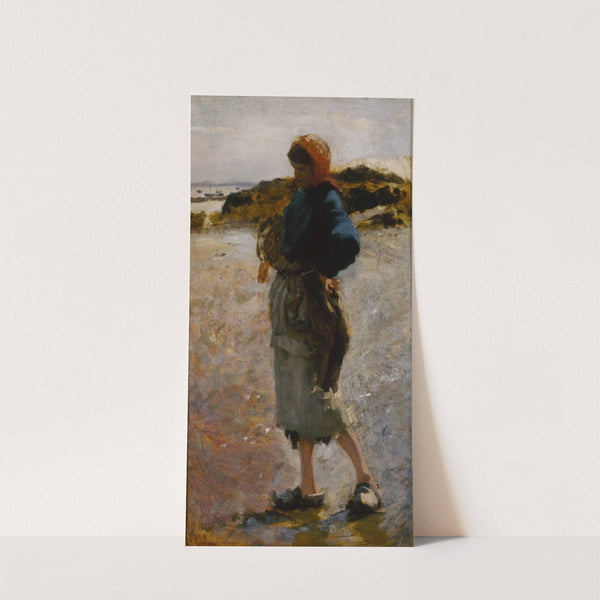 Girl on the Beach, Sketch for 'Oyster Gatherers of Cancale' by John Singer Sargent