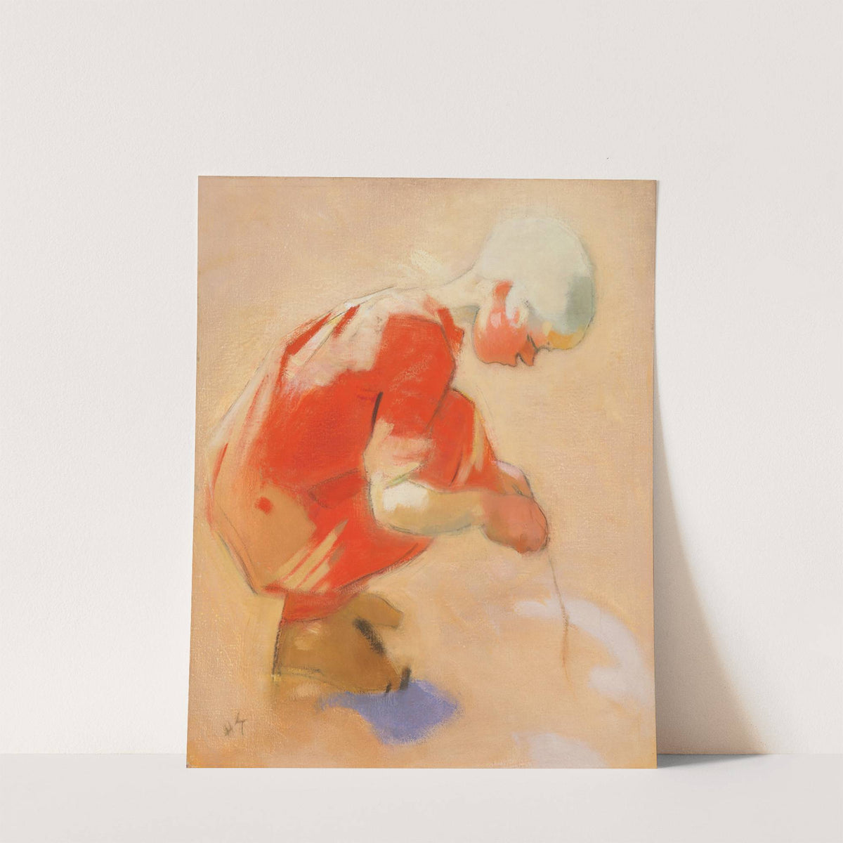Girl On The Sand by Helene Schjerfbeck