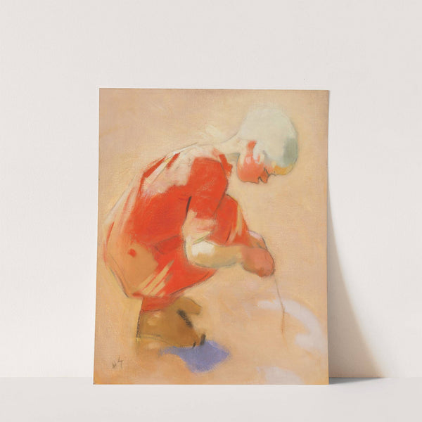 Girl On The Sand by Helene Schjerfbeck