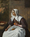 Girl Peeling Apples