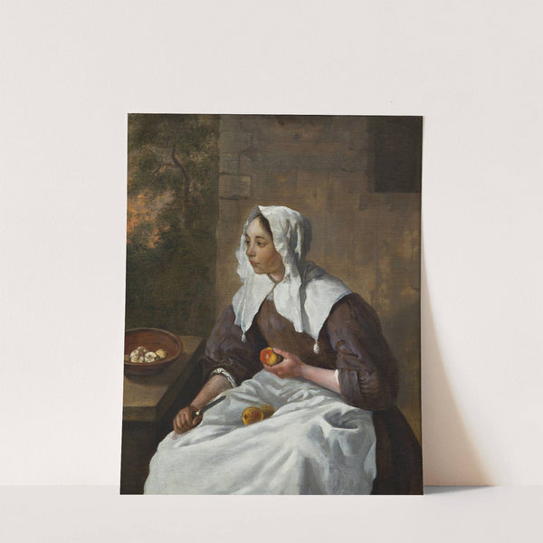 Girl Peeling Apples by Gabriel Metsu