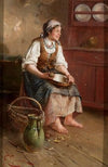 Girl peeling potatoes (1886 - 1893)