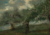 Girl Picking Apple Blossoms
