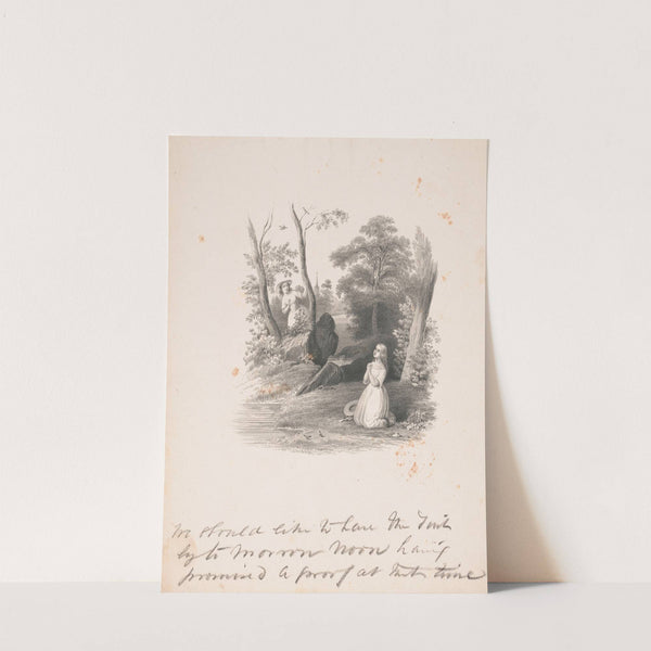 Girl praying (1850-1880) by James Fuller Queen