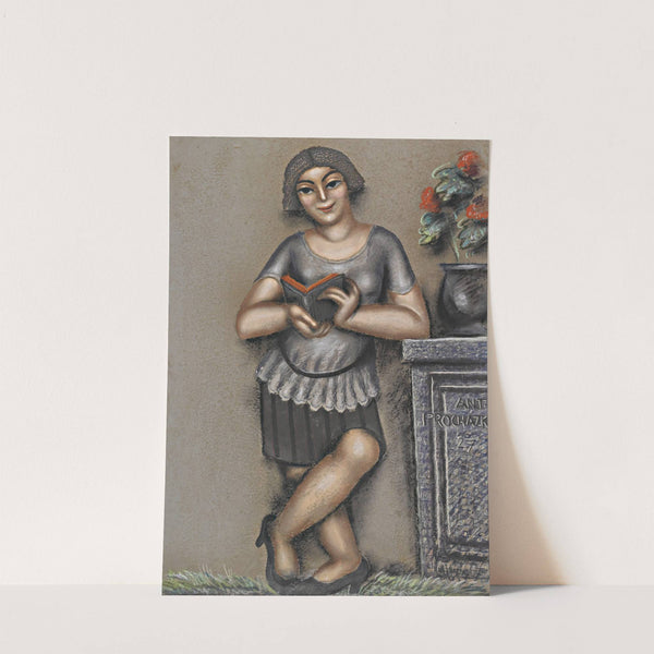 Girl Reading by Antonin Procházka