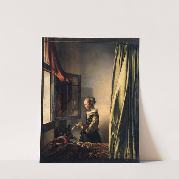 Girl Reading A Letter By An Open Window by Johannes Vermeer