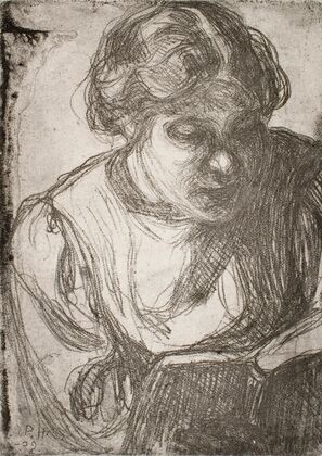 Girl Reading (Hilda Tamminen)