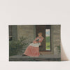 Girl Reading On A Stone Porch by Winslow Homer