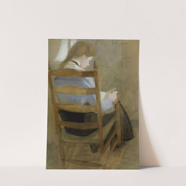 Girl Reading (Seated Girl) by Helene Schjerfbeck