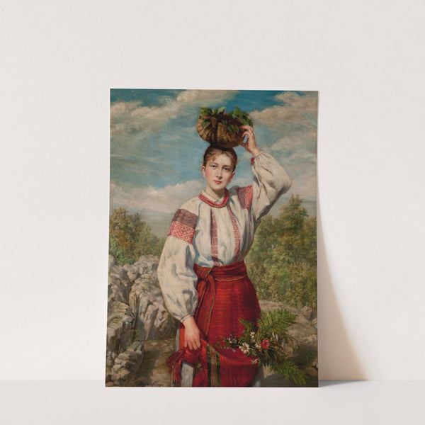 Girl Returning from the Forest (1893) by Antonina Majewska