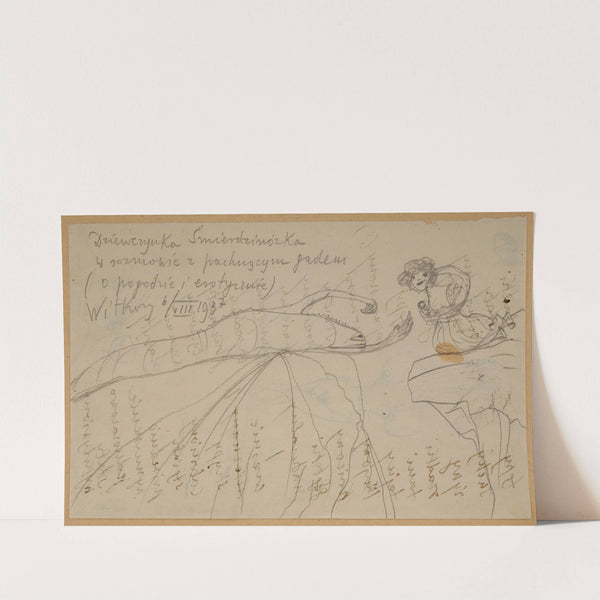 Girl Stinky-Legs Talking to the Sweet-Smelling Reptile (About the Weather and Erotica) (1937) by Stanisław Ignacy Witkiewicz