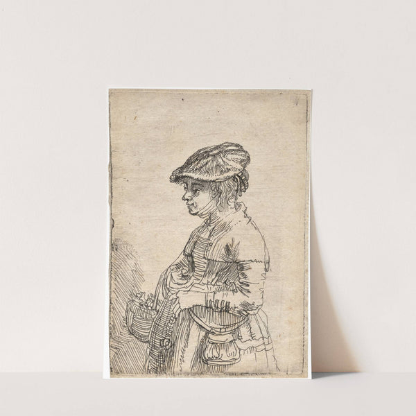 Girl with a Basket by Rembrandt van Rijn
