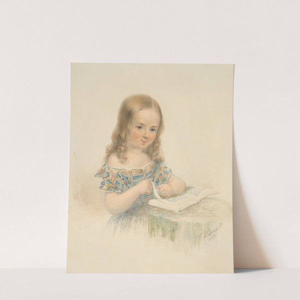 Girl with a Book by Friedrich Dewehrt