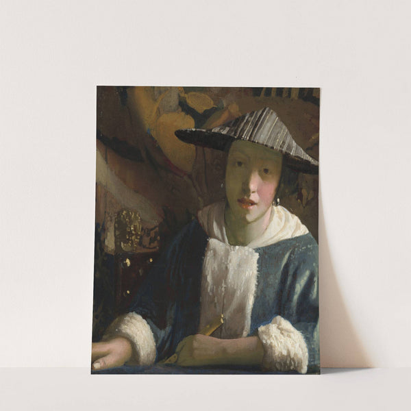 Girl with a Flute by Johannes Vermeer